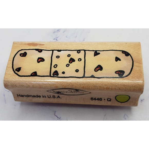 Lot of 5 Wood Mounted Rubber Stamps Home Tea Country - Picture 14 of 16